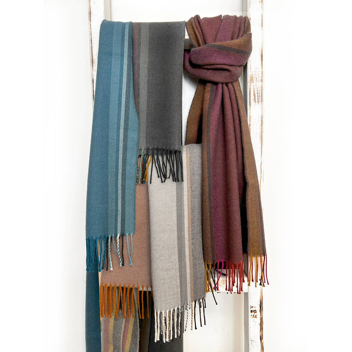 100% Baby Alpaca Scarf - Dove Tail