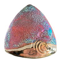 Magnetic Shawl Closure - Raku in Rainbow Glaze