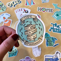 Ope Just Gonna Sneak Right Past Ya - Michigan Sticker