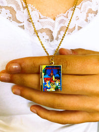 Book Locket Necklace - Dungeons & Dragons
