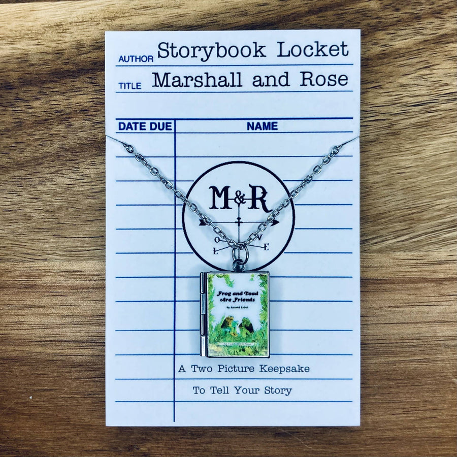 Book Locket Necklace - Frog and Toad Are Friends