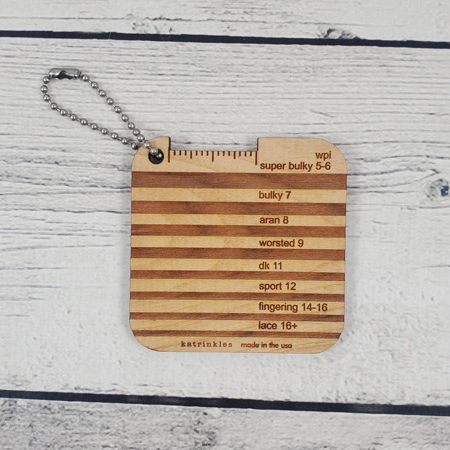 WPI Yarn Gauge with Lines Mini Tool