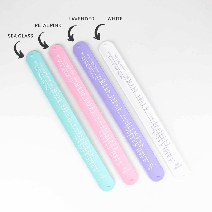 Sock Sizing Ruler - Sock Knitting Bracelet Ruler