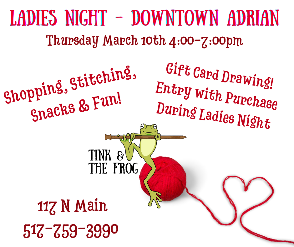 downtown Adrian ladies night March 2022